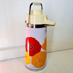 Vintage Air Pot Beverage Dispenser Coffee Tea Pump